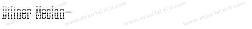 Biliner Meclan字体转换